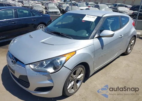 2012 Hyundai Veloster Base W/Gray from USA, damaged, VIN KMHTC6AD6CU079711